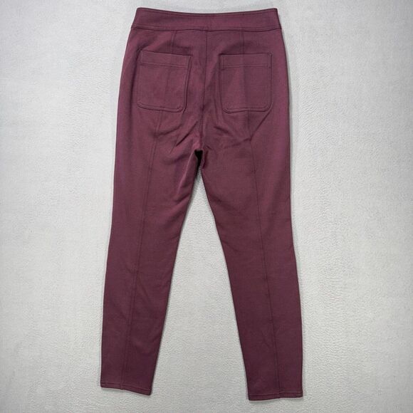 Maeve Anthropologie Womens Size 6 Plum Purple High Rise Seamed Split Hem Skinny - Picture 7 of 12